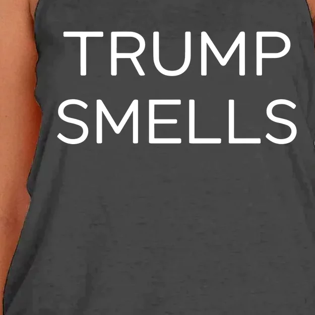 Trump Smells Women's Knotted Racerback Tank