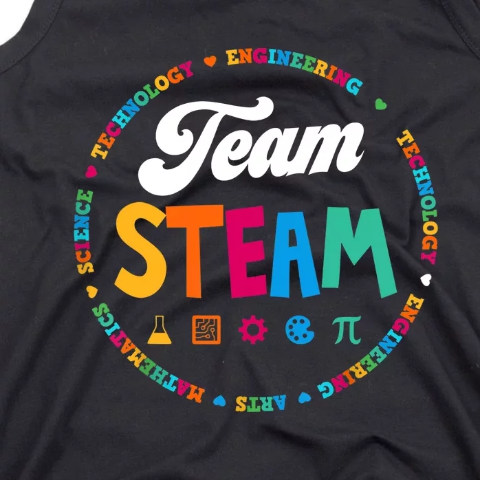 Team STEAM Teacher Back to School STEM Special Pre-K 1st Tank Top