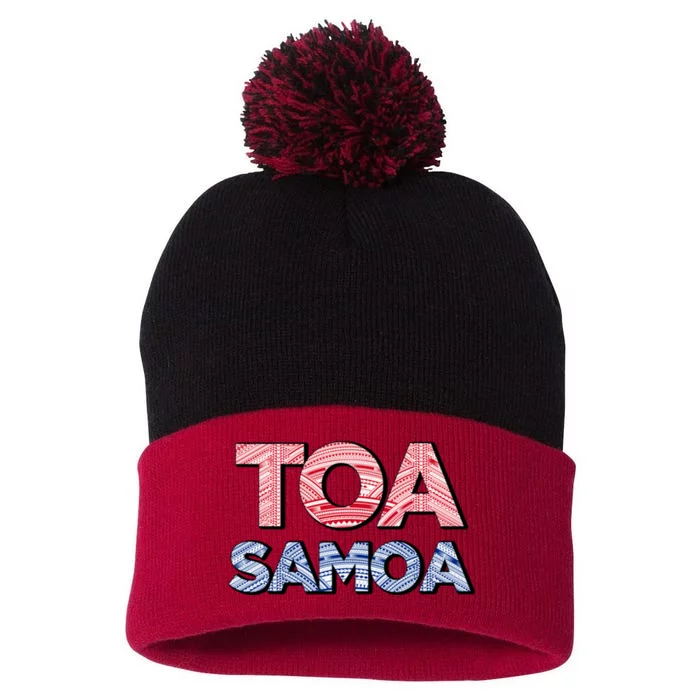 Toa Samoa Pom Pom 12in Knit Beanie