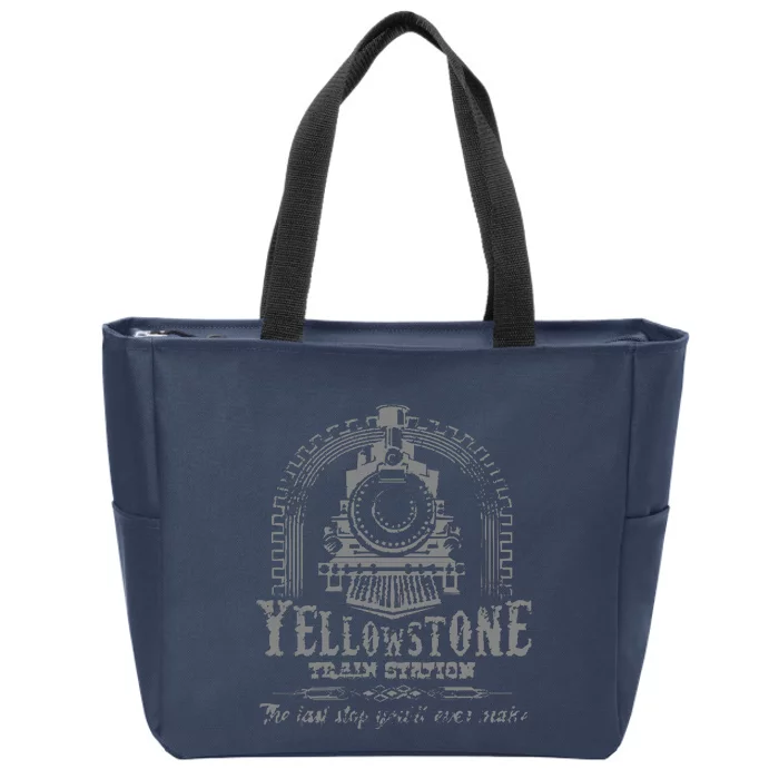 Train Station Zip Tote Bag