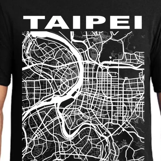 Taiwan Souvenir Taipei City Street Map Gift Pajama Set