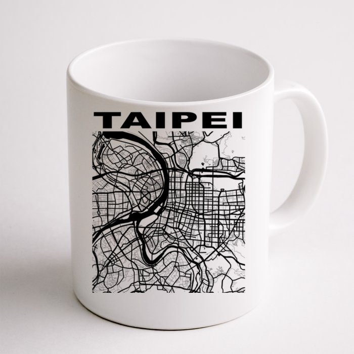 Taiwan Souvenir Taipei City Street Map Gift Front & Back Coffee Mug