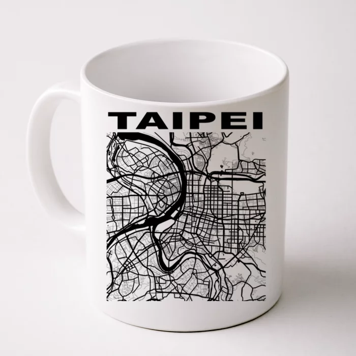 Taiwan Souvenir Taipei City Street Map Gift Front & Back Coffee Mug