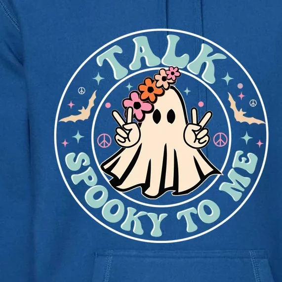 Talk Spooky To Me Cute Funny Groovy Halloween Cool Gift Premium Hoodie