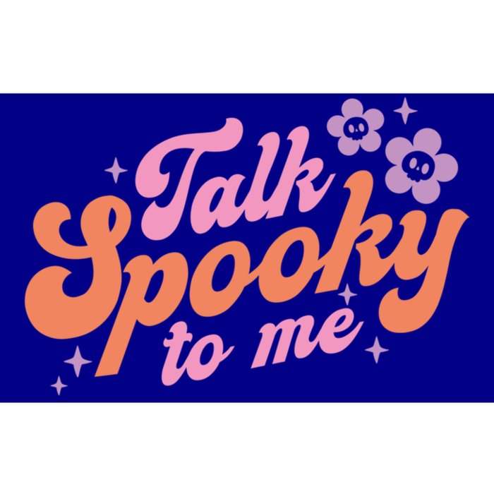 Talk Spooky To Me Floral Groovy Halloween Costumes Gift Bumper Sticker