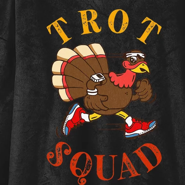 Trot Squad Thanksgiving Turkey Trot Costume Hooded Wearable Blanket