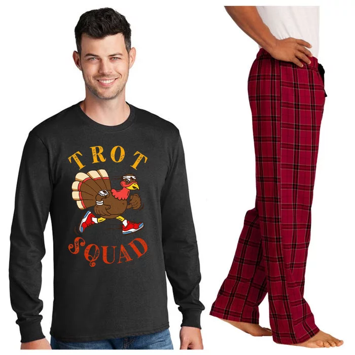 Trot Squad Thanksgiving Turkey Trot Costume Long Sleeve Pajama Set