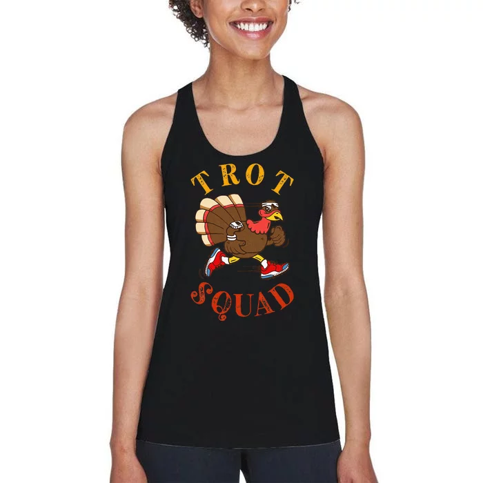 Trot Squad Thanksgiving Turkey Trot Costume Women's Racerback Tank