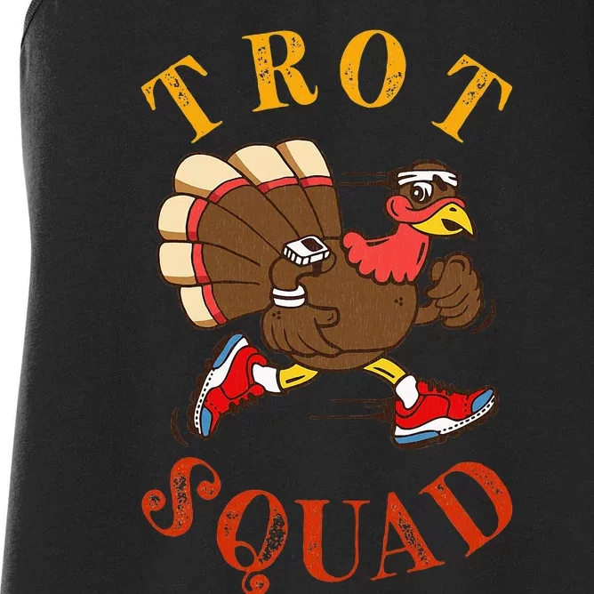 Trot Squad Thanksgiving Turkey Trot Costume Women's Racerback Tank