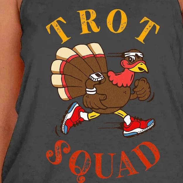 Trot Squad Thanksgiving Turkey Trot Costume Women's Knotted Racerback Tank