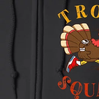 Trot Squad Thanksgiving Turkey Trot Costume Full Zip Hoodie