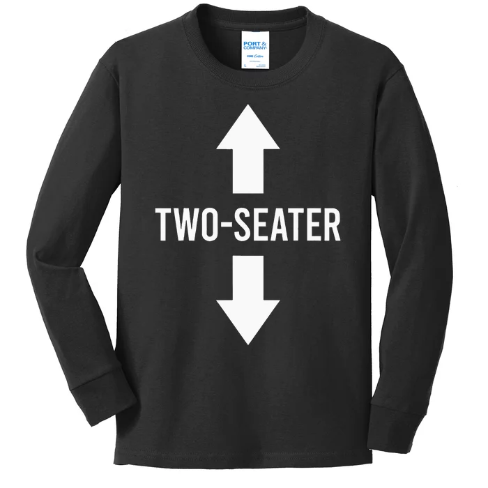 Two Seater TwoSeater 2 Seater Two Seater Kids Long Sleeve Shirt