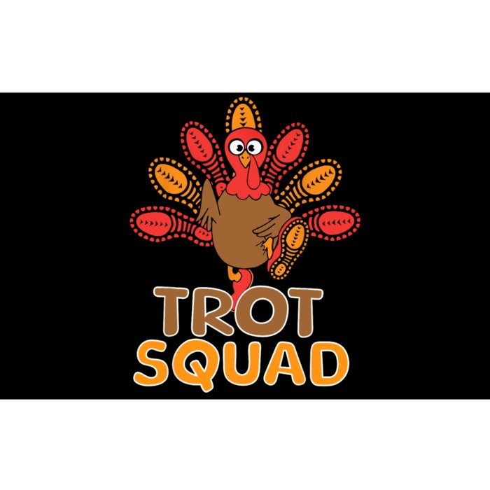 Trot Squad Turkey Trot Family Thanksgiving Running Marathon Bumper Sticker