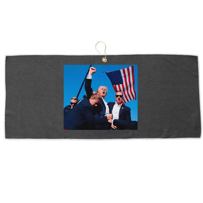 Trump Shot Trump Shooting Trump 2024 Large Microfiber Waffle Golf Towel