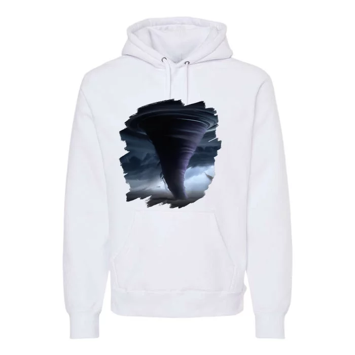 Tornado Storm Tornados Nature Weather Chaser Meteorologist Premium Hoodie