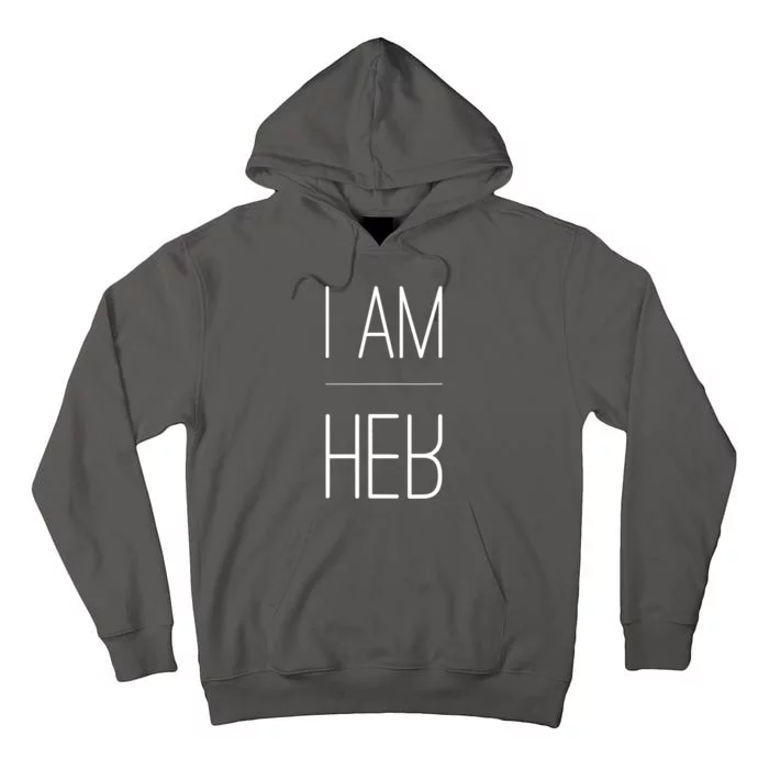 Trendy Statement T I AM HER Gift For Sports Fans I AM HER Tall Hoodie