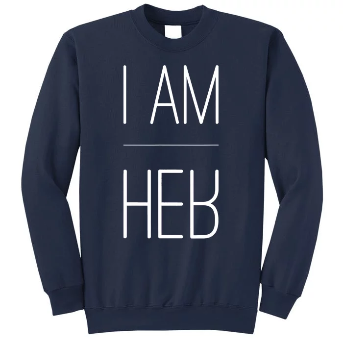 Trendy Statement T I AM HER Gift For Sports Fans I AM HER Sweatshirt