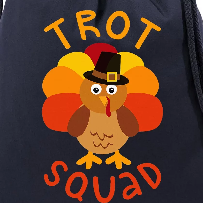 Trot Squad Turkey Pilgrim Costume Drawstring Bag