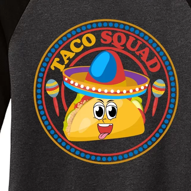 Taco Squad T Funny Taco Cute Mexican Food Lover T Women's Tri-Blend 3/4-Sleeve Raglan Shirt