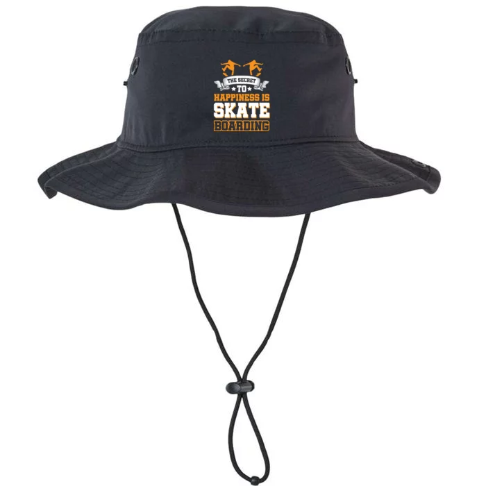 The Secret To Happiness Is Skateboarding Gift Legacy Cool Fit Booney Bucket Hat