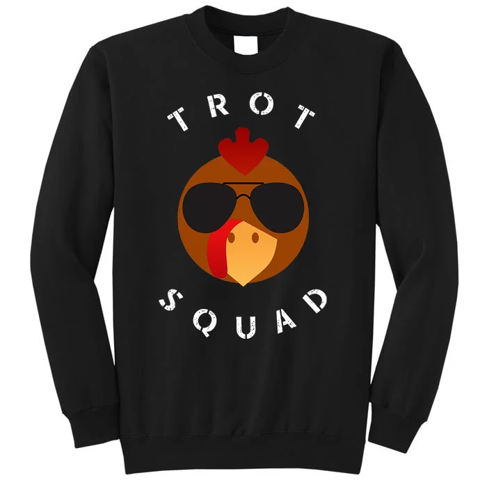 Trot Squad Turkey Face With Sunglasses Sweatshirt