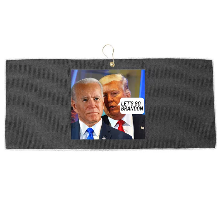 Trump Said To Biden: Lets Go Brandon Anti Biden Large Microfiber Waffle Golf Towel