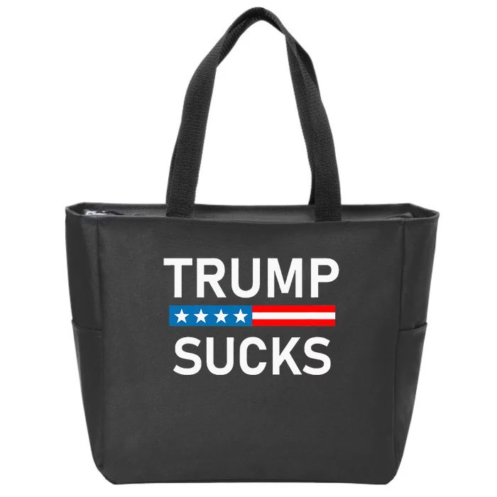 Trump Sucks Zip Tote Bag