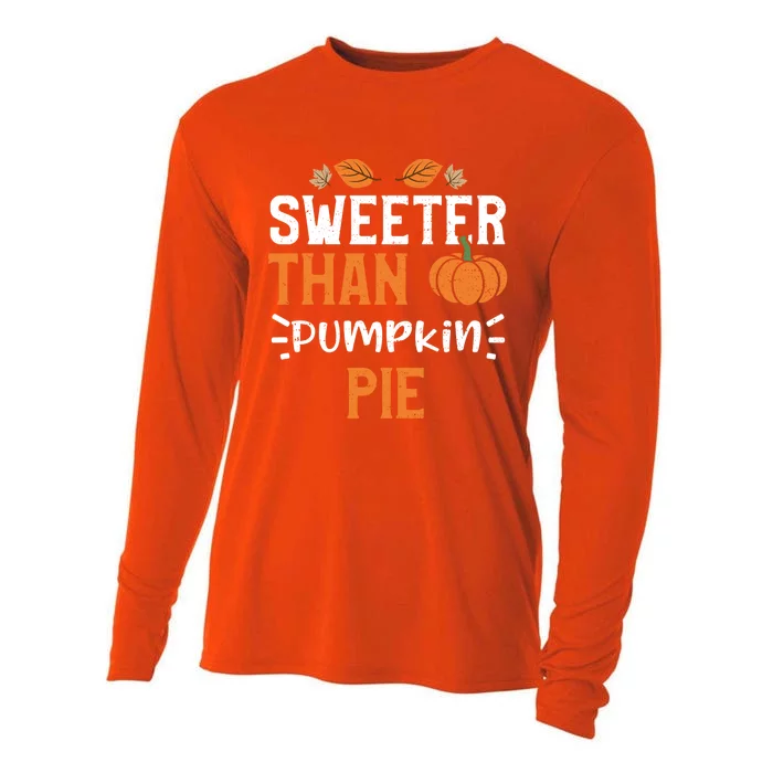 Thanksgiving: Sweeter Than Pumpkin Pie Pumpkin Meaningful Gift Cooling Performance Long Sleeve Crew