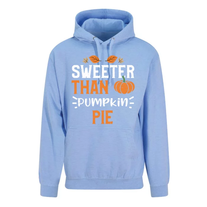 Thanksgiving: Sweeter Than Pumpkin Pie Pumpkin Meaningful Gift Unisex Surf Hoodie