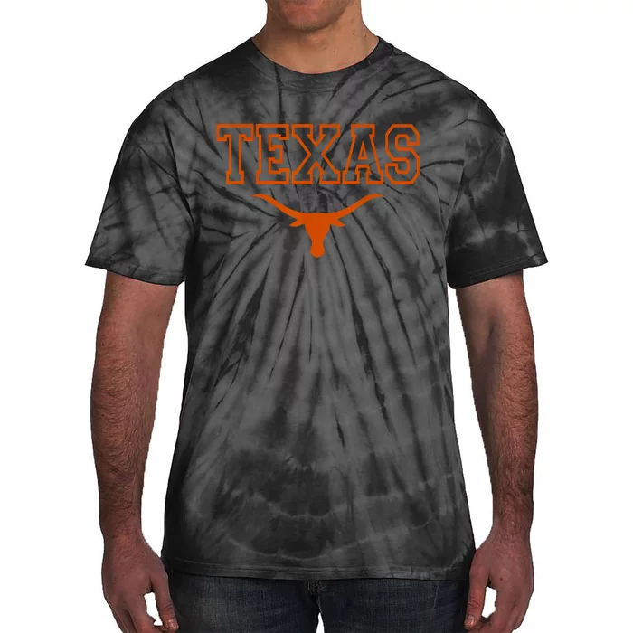 Texas State Tx Vintage Bull Head Proud Texans Tie-Dye T-Shirt