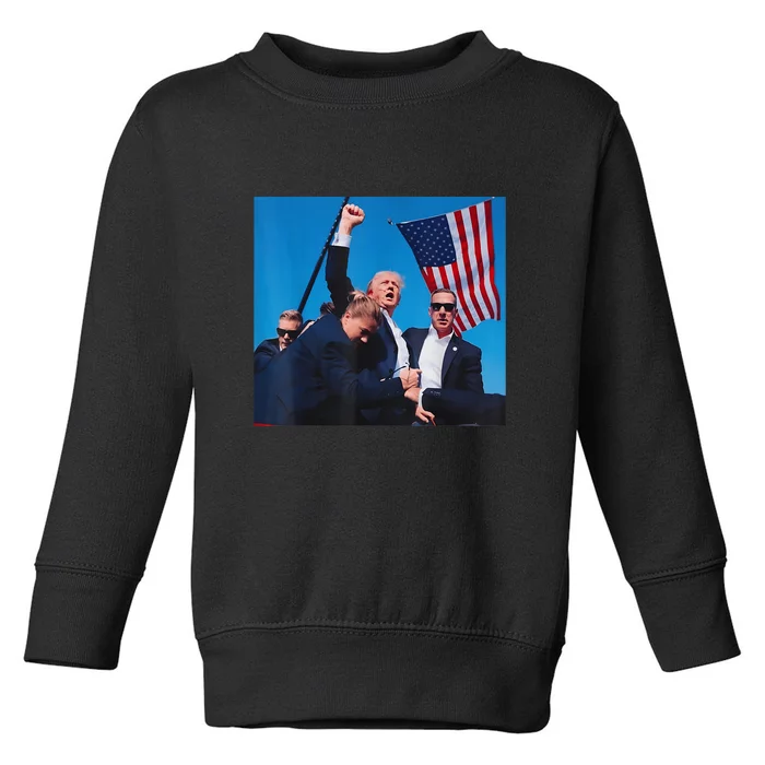 Trump Shooting Trump 2024 Gift Toddler Sweatshirt