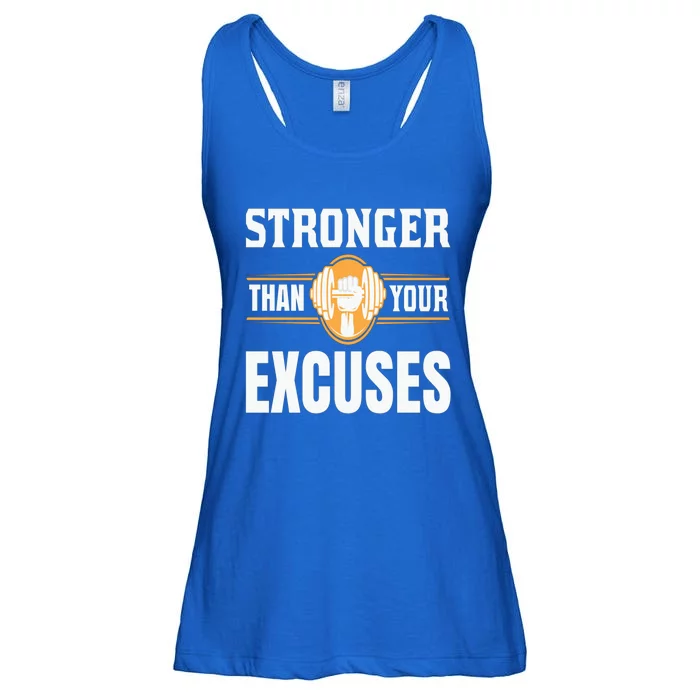 Tgiftgift Stronger Than Your Excuses Gift Cute Gift Ladies Essential Flowy Tank