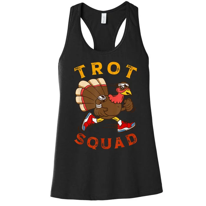 Trot Squad Thanksgiving Turkey Trot Costume Women's Racerback Tank