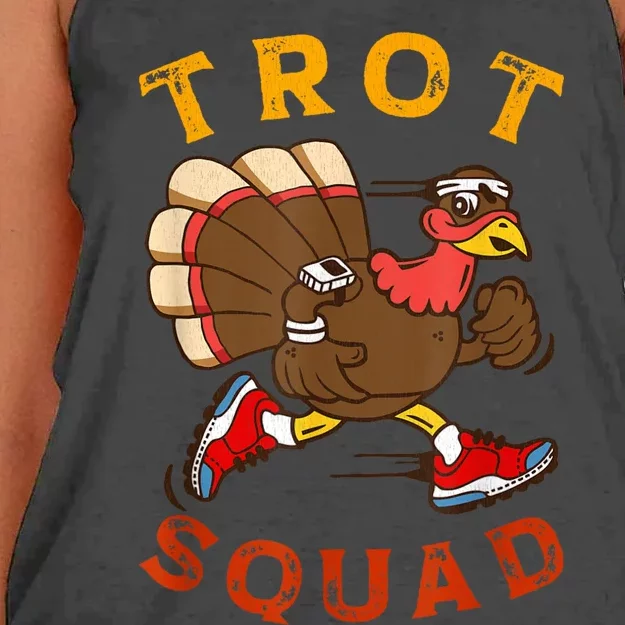 Trot Squad Thanksgiving Turkey Trot Costume Women's Knotted Racerback Tank