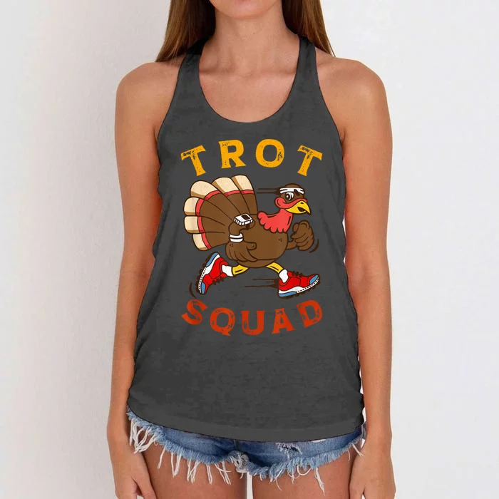 Trot Squad Thanksgiving Turkey Trot Costume Women's Knotted Racerback Tank