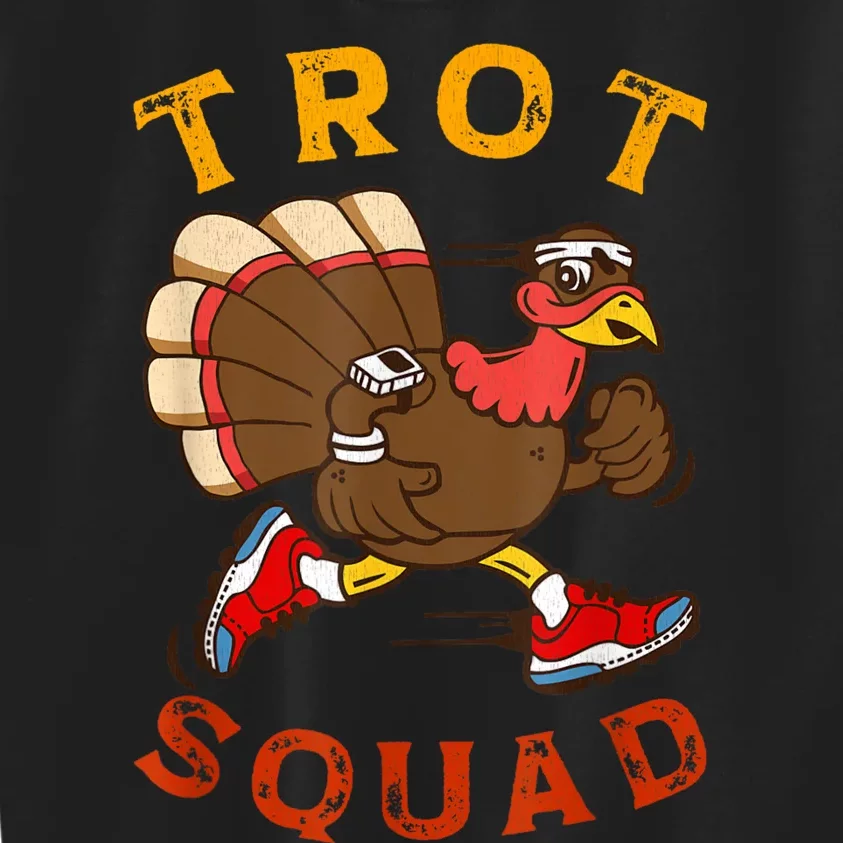 Trot Squad Thanksgiving Turkey Trot Costume Kids Sweatshirt