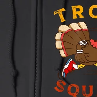 Trot Squad Thanksgiving Turkey Trot Costume Full Zip Hoodie