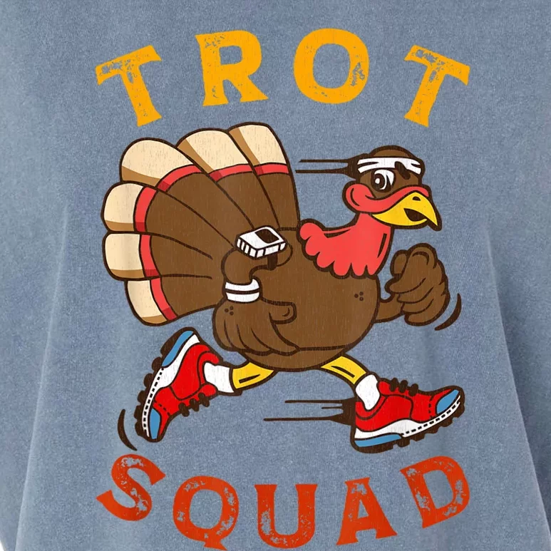 Trot Squad Thanksgiving Turkey Trot Costume Garment-Dyed Women's Muscle Tee