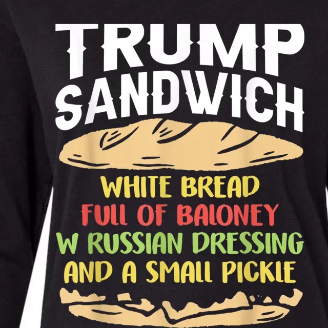 Trumps Sandwich Tshirt Womens Cotton Relaxed Long Sleeve T-Shirt