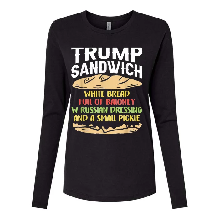 Trumps Sandwich Tshirt Womens Cotton Relaxed Long Sleeve T-Shirt