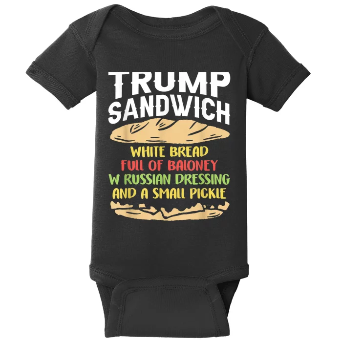 Trumps Sandwich Tshirt Baby Bodysuit