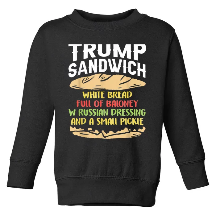 Trumps Sandwich Tshirt Toddler Sweatshirt