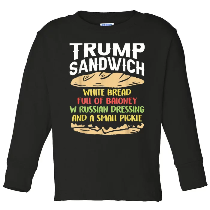 Trumps Sandwich Tshirt Toddler Long Sleeve Shirt