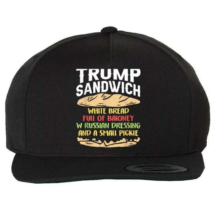 Trumps Sandwich Tshirt Wool Snapback Cap