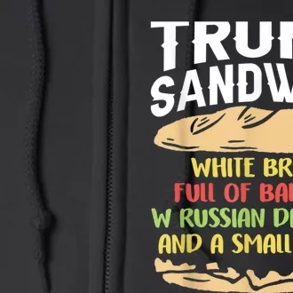 Trumps Sandwich Tshirt Full Zip Hoodie