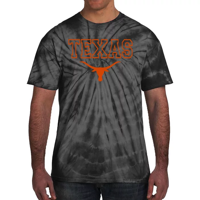 Texas State Tx Vintage Bull Head Proud Texans Tie-Dye T-Shirt