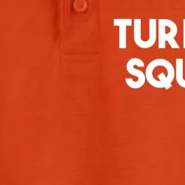 Turkey Squad Turkey Lover Funny Gift Dry Zone Grid Performance Polo