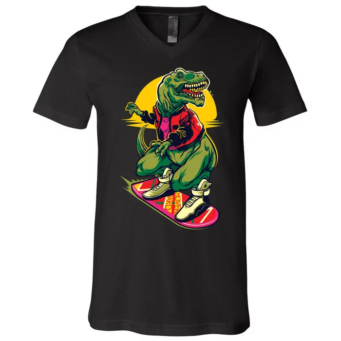 Trex Skating V-Neck T-Shirt