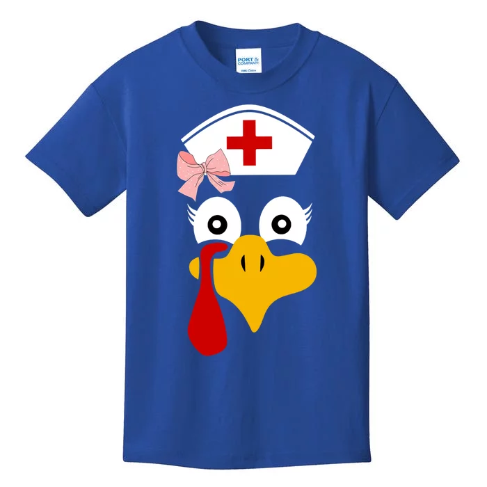 Thanksgiving Scrub Tops Turkey Nurse Holiday Nursing Gift Kids T-Shirt