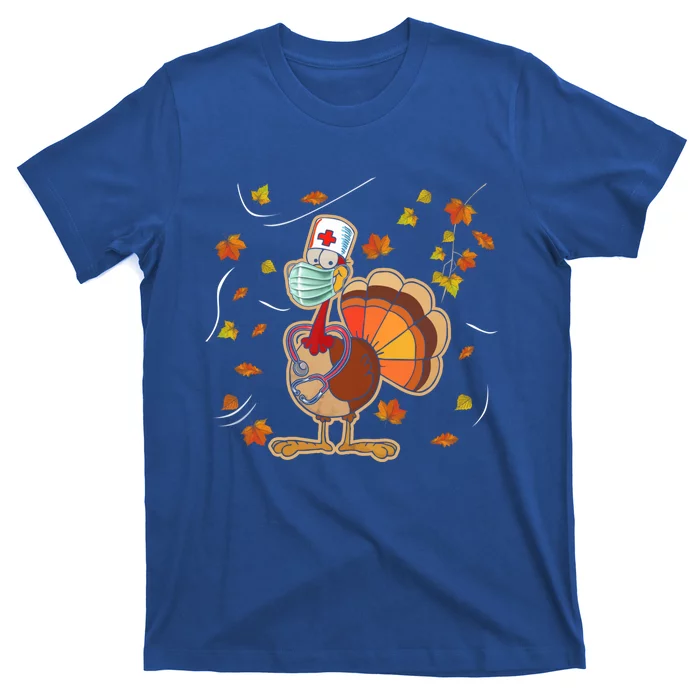 Thanksgiving Scrub Tops Turkey Nurse Holiday Nursing Great Gift T-Shirt